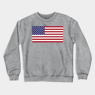 Patriotic Red White Blue Stars And Stripes Flag Crewneck Sweatshirt